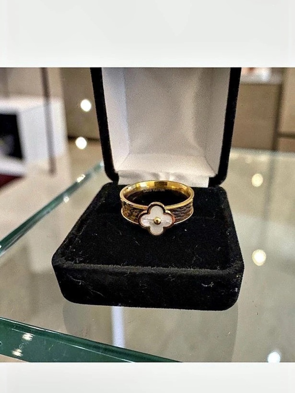 Gold-Tone Flower Ring